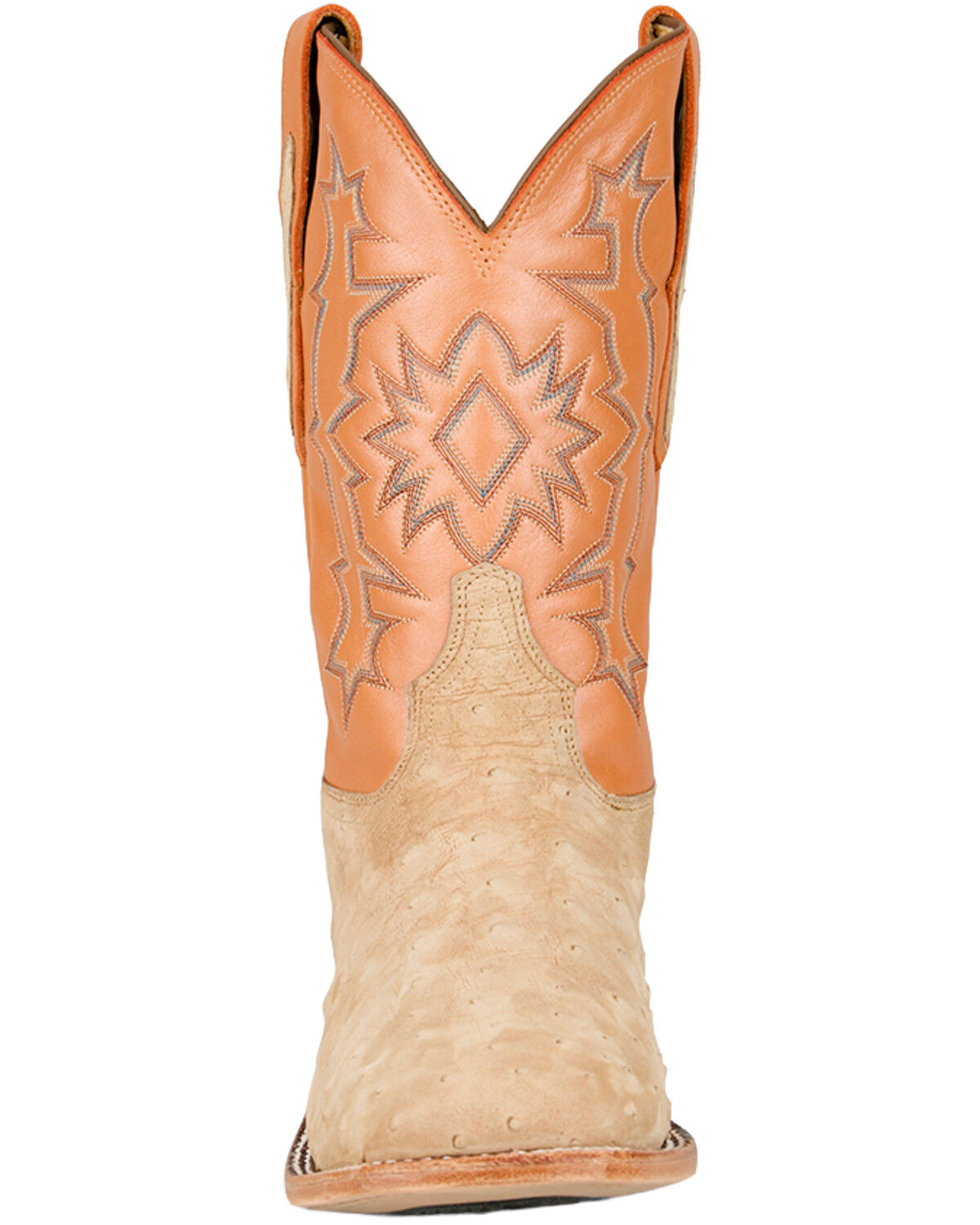 Image #4 - Tony Lama Men's Heritage Carlos Exotic Ostrich Western Boots - Broad Square Toe, Tan, hi-res