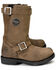Image #2 - Milwaukee Leather Women's 10" Classic Engineer Motorcycle Boots - Round Toe, Brown, hi-res