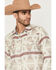 Image #2 - Cody James Men's Sierra Nevada Southwestern Print Long Sleeve Snap Western Shirt, Tan, hi-res