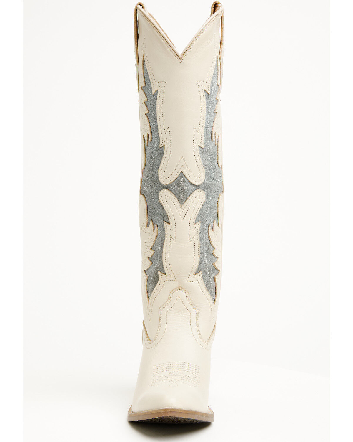 Image #4 - Idyllwind Women's Fire and Reign Tall Suede Western Boots - Round Toe, Ivory, hi-res