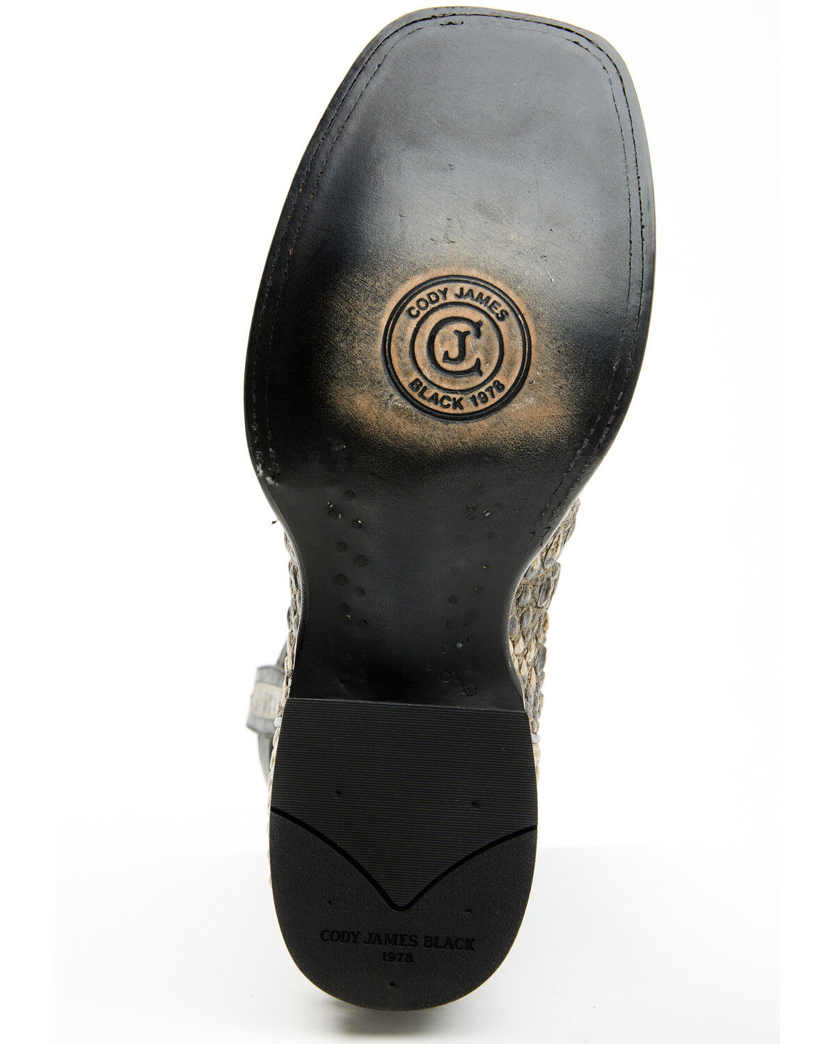 Image #7 - Cody James Black 1978&reg; Men's Tillman Exotic Hornback Alligator Western Boots - Broad Square Toe, Black, hi-res