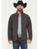 Image #1 - Cinch Men's Bonded Softshell Jacket - Big, Charcoal, hi-res