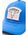 Image #2 - Cowboy Hardware Boys' Cowboy To The Core Ball Cap, Royal Blue, hi-res