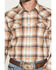 Image #3 - Cody James Men's Bravo Plaid Print Long Sleeve Snap Flannel Shirt - Big, Tan, hi-res