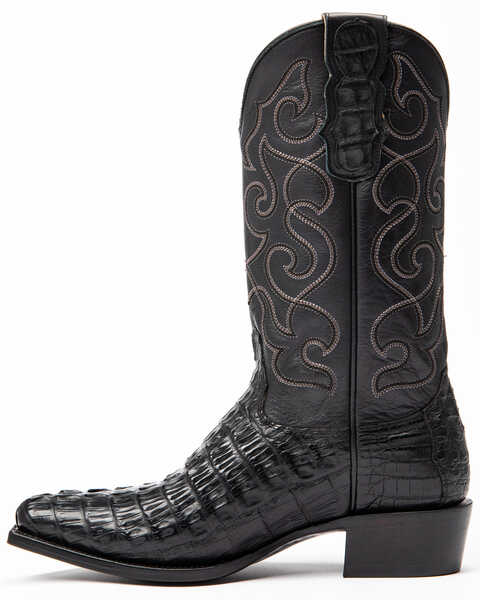 Image #3 - Moonshine Spirit Men's Rock City Fuscus Caiman Western Boots - Snip Toe, Black, hi-res