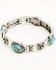 Image #2 - Shyanne Women's Ridge Canyon Turquoise Concho Bracelet Set - 5 Piece , Silver, hi-res