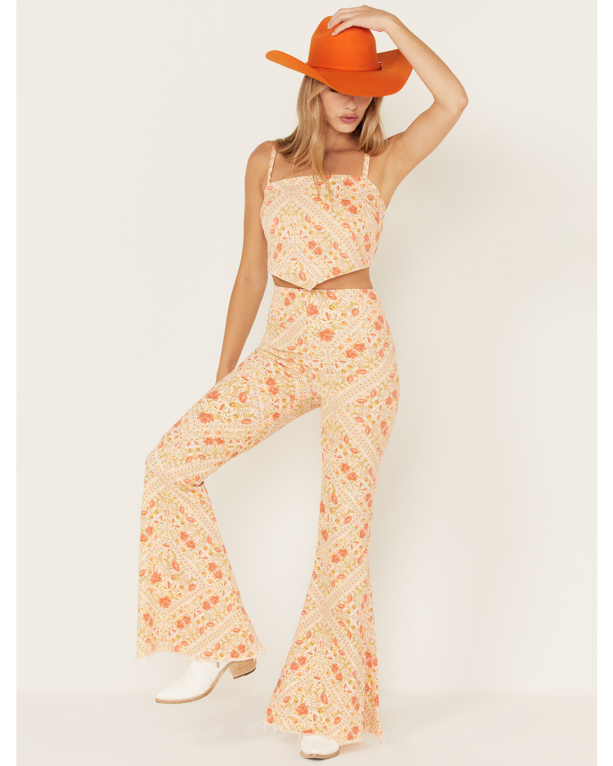 Show Me Your Mumu Women's Belmont Paisley Print Pull On Trouser Pants, Multi, hi-res