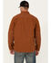 Image #4 - Lucky Brand Workwear Men's Solid Slub Canvas Long Sleeve Button-Down Work Shirt, Brown, hi-res