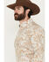 Image #2 - Cody James Men's Porter Floral Print Long Sleeve Button-Down Stretch Western Shirt, Cream, hi-res