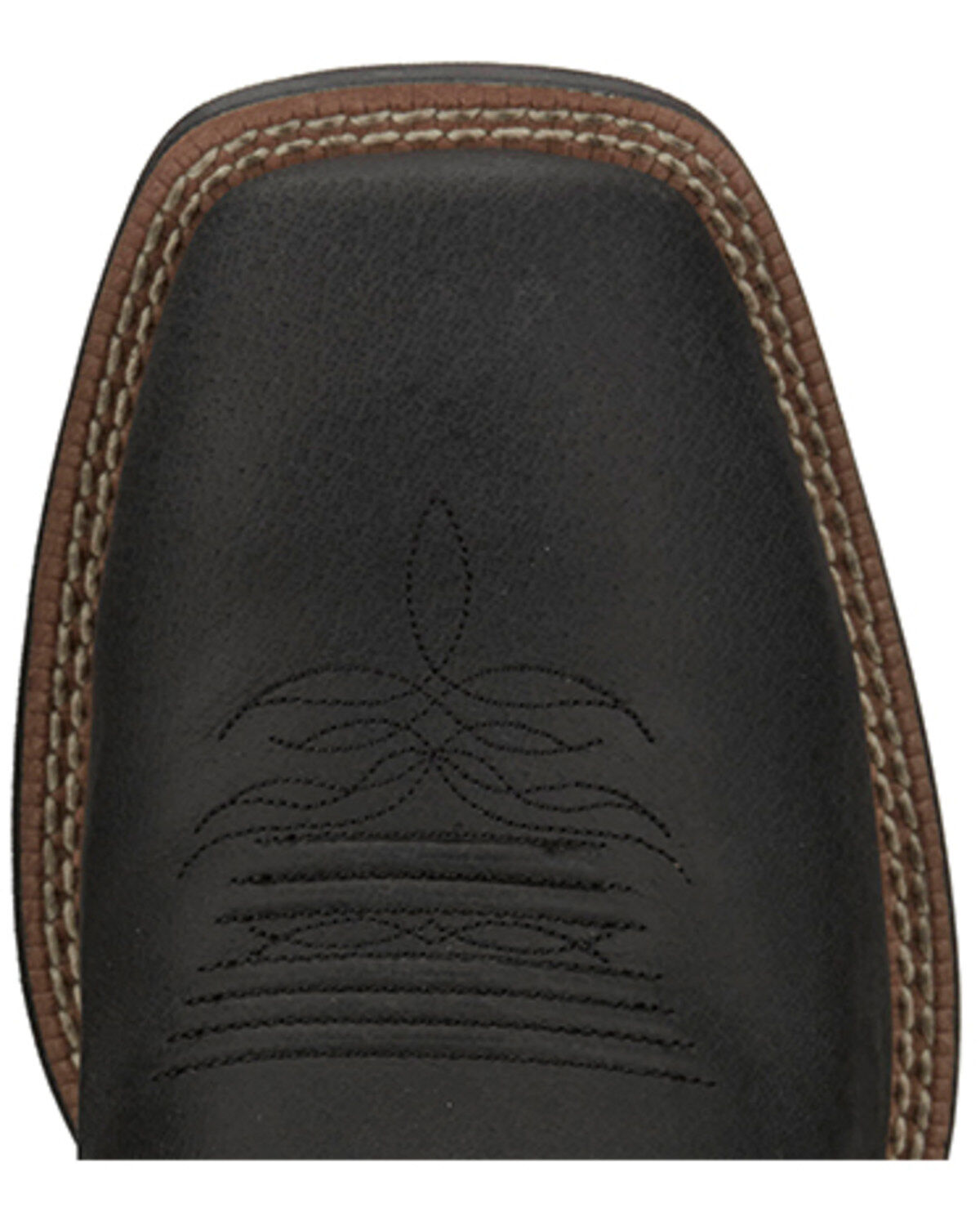 Image #6 - Justin Men's 11" Stampede Bowline Western Boots - Broad Square Toe, Black, hi-res