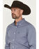 Image #2 - Ariat Men's Wrinkle Free Blaine Geo Print Fitted Long Sleeve Button-Down Western Shirt, Grey, hi-res