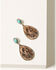 Image #1 - Shyanne Women's Cactus Rose Copper Teardrop Earrings, Rust Copper, hi-res