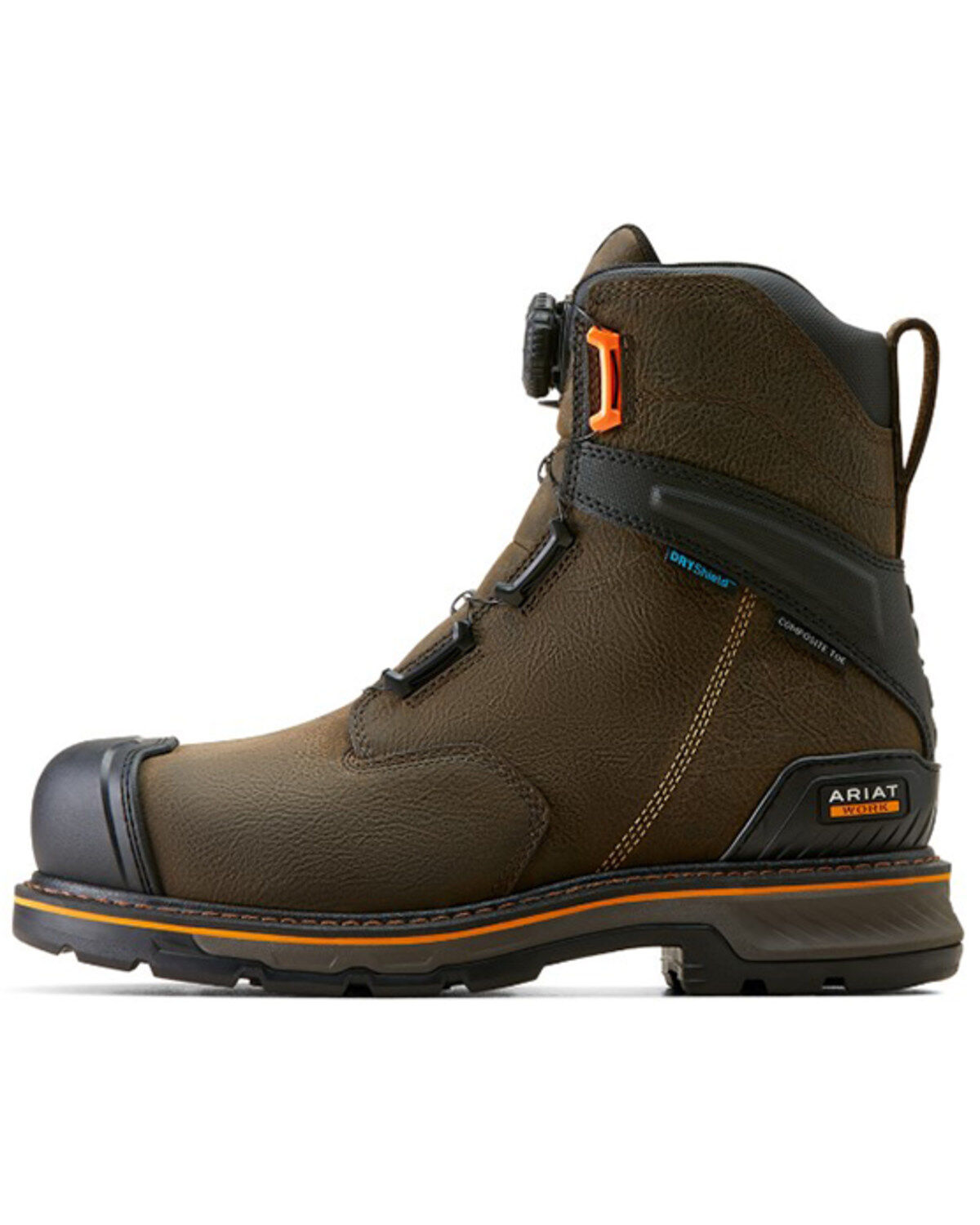 Image #2 - Ariat Men's 8" Stump Jumper BOA&reg; Waterproof Work Boots - Composite Toe, Brown, hi-res
