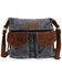 Image #1 - Wrangler Women's Fringe Floral Tooled Denim Crossbody Bag , Blue, hi-res