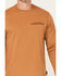 Image #3 - Lucky Brand Workwear Men's Solid Core Logo Long Sleeve Work Shirt, Brown, hi-res