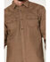 Image #3 - Cody James Men's FR Long Sleeve Snap Western Work Shirt, Brown, hi-res