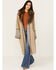 Image #1 - Shyanne Women's Oversized Faux Fur Trim Cardigan , Beige, hi-res