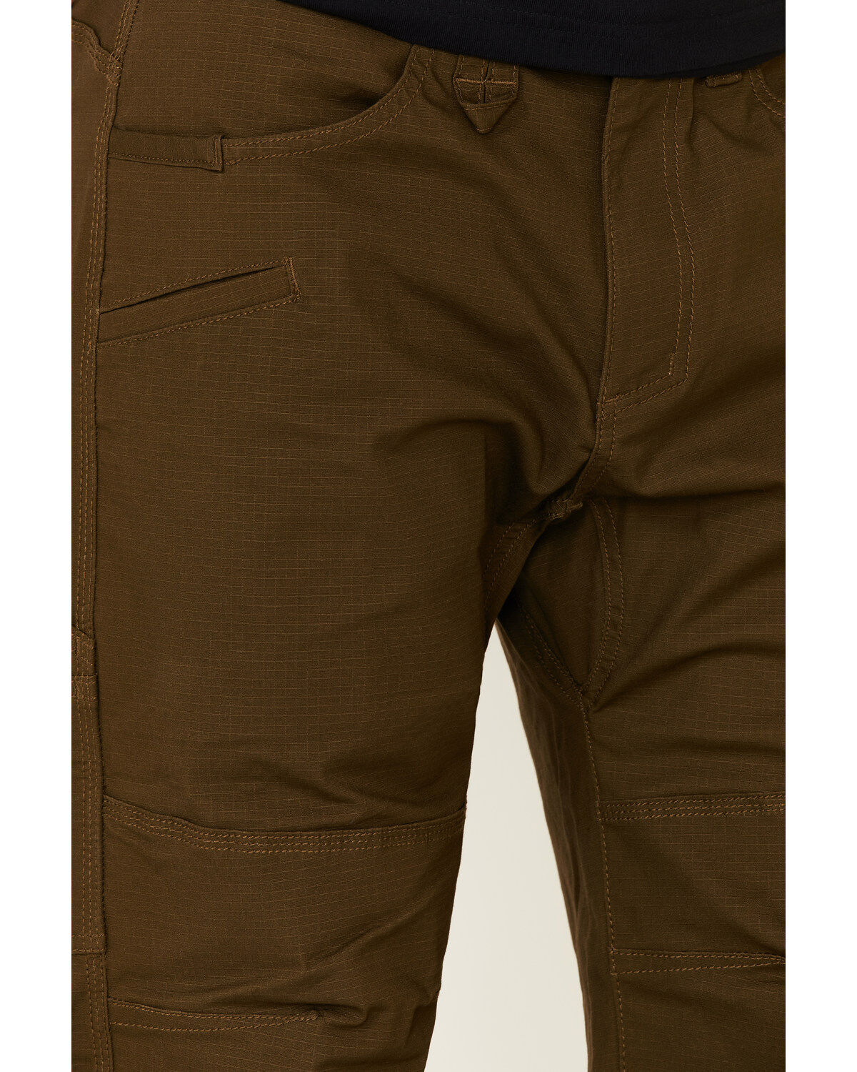 Image #5 - Hawx Men's Dark Olive Stretch Ripstop Work Pants, Olive, hi-res