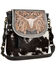 Image #2 - Myra Bag Women's Spirit of the Herd Hand Tooled Crossbody Bag , Black, hi-res