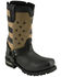 Image #1 - Milwaukee Leather Men's Stars And Stripes Motorcycle Harness Boots Square Toe - Extended Sizes, Black, hi-res