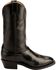 Image #2 - Justin Uniform Western Boots - Round Toe, Black, hi-res