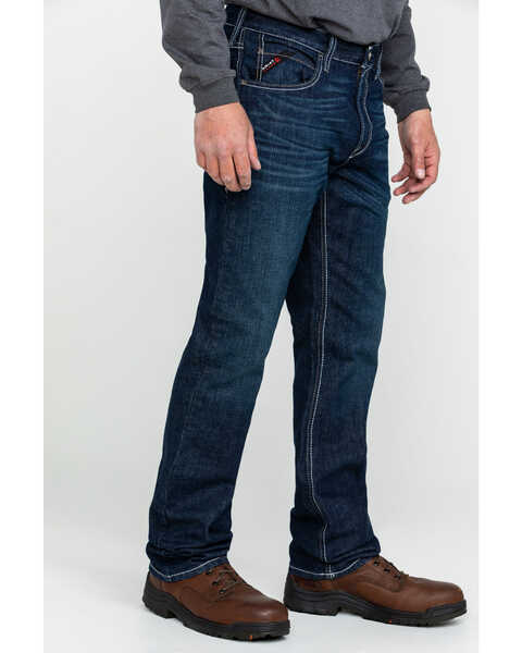 Image #3 - Ariat Men's FR M4 Durastretch Lineup Straight Work Jeans , Blue, hi-res
