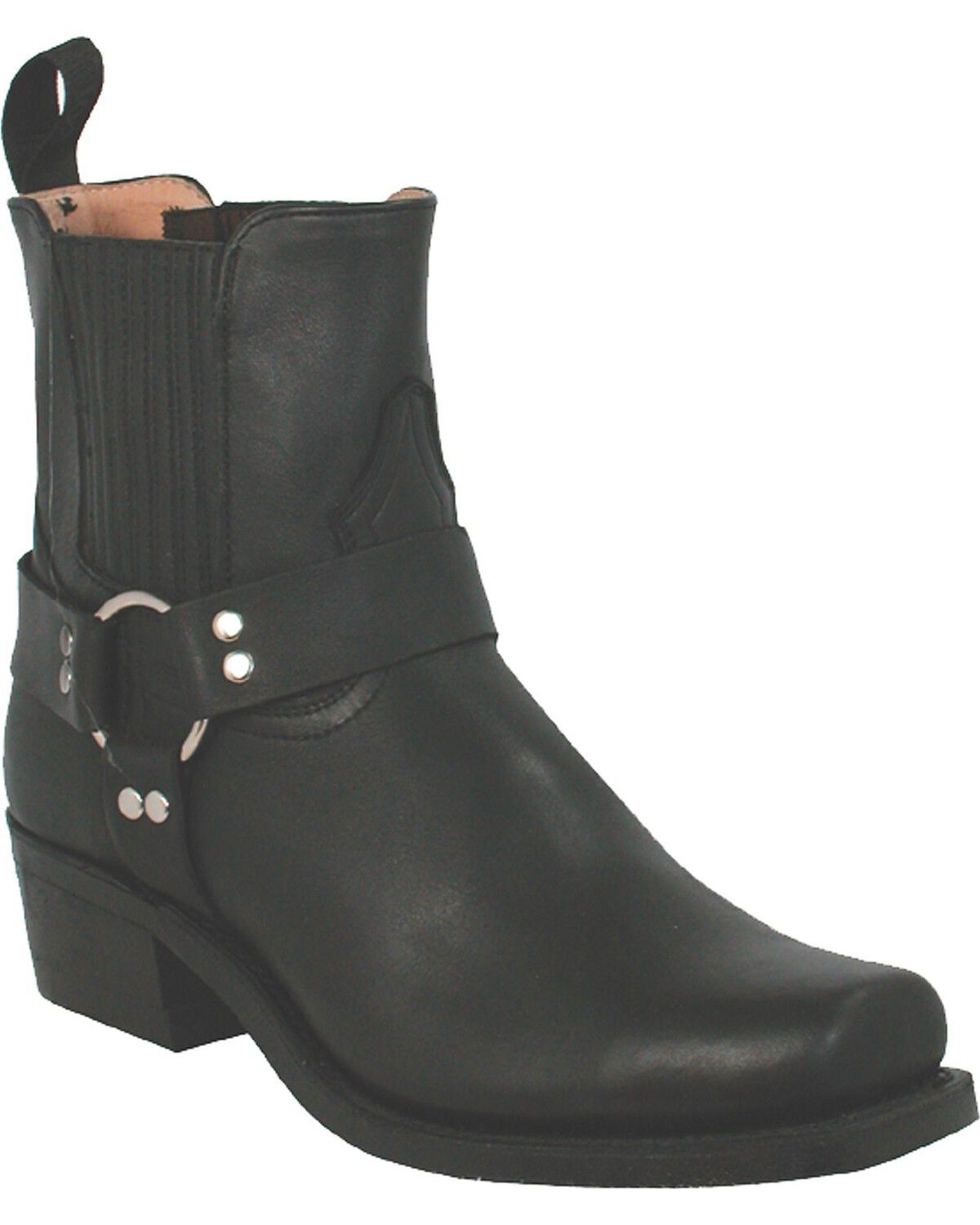 Boulet Men's Motorcycle Harness Boots - Square Toe, Black, hi-res