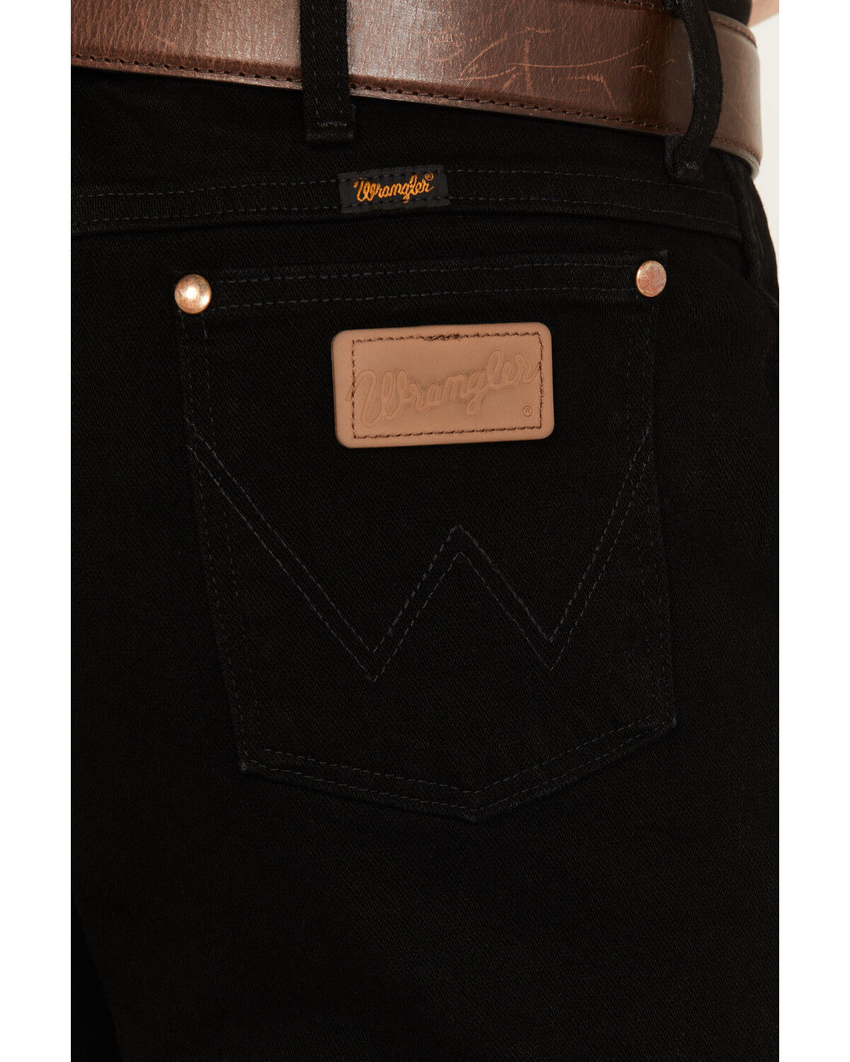 Image #4 - Wrangler Men's Active Flex Cowboy Cut Slim Stretch Jeans - Tall, Black, hi-res