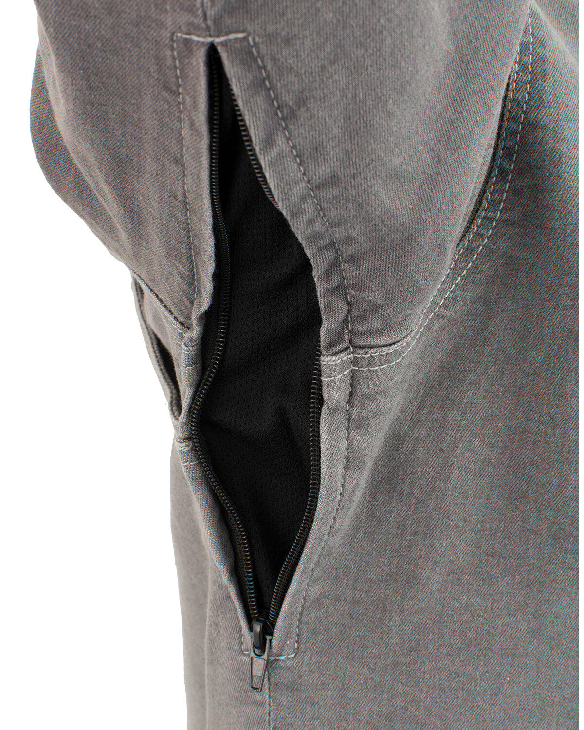 Image #4 - Milwaukee Performance Men's Aramid Reinforced Denim Biker Shirt, Grey, hi-res
