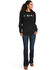 Image #4 - Ariat Women's Black R.E.A.L Mexico Embroidered Logo Pullover Hoodie - Plus, Black, hi-res