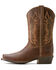 Image #2 - Ariat Boys' Decatur Western Boots - Square Toe , Brown, hi-res