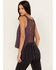 Image #1 - Shyanne Women's Cage Back Graphic Tank, Purple, hi-res