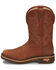 Image #3 - Justin Men's Resistor Waterproof Western Work Boots - Soft Toe, Russett, hi-res