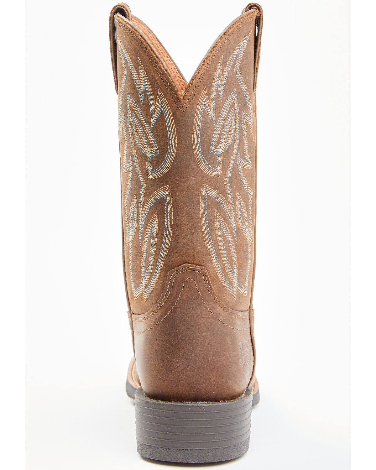 Image #5 - Justin Men's Stampede Rendon Western Boots - Round Toe, Pecan, hi-res
