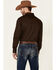 Image #5 - Roper Men's Amarillo Collection Solid Long Sleeve Western Shirt, Brown, hi-res