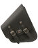 Image #2 - Milwaukee Leather Left Side Tall Slanted Swing Arm Bag, Black, hi-res