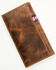 Image #3 - Cody James Men's Leroy Leather Southwestern Woven Inlay Rodeo Wallet , Brown, hi-res