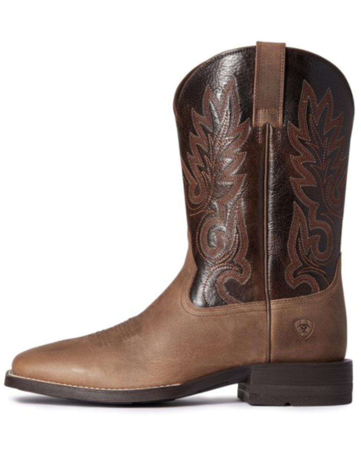 Image #2 - Ariat Men's Authentic Layton Performance Western Boot - Broad Square Toe, Brown, hi-res