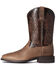 Image #2 - Ariat Men's Authentic Layton Performance Western Boot - Broad Square Toe, Brown, hi-res