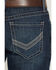 Image #4 - Cinch Men's Boot Barn Exclusive Ian Dark Wash Slim Bootcut Performance Stretch Denim Jeans, Indigo, hi-res