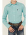 Image #3 - Cinch Boys' Geo Print Long Sleeve Button-Down Western Shirt , Light Blue, hi-res