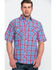 Image #1 - Resistol Men's Yosemite Small Plaid Short Sleeve Western Shirt, Multi, hi-res