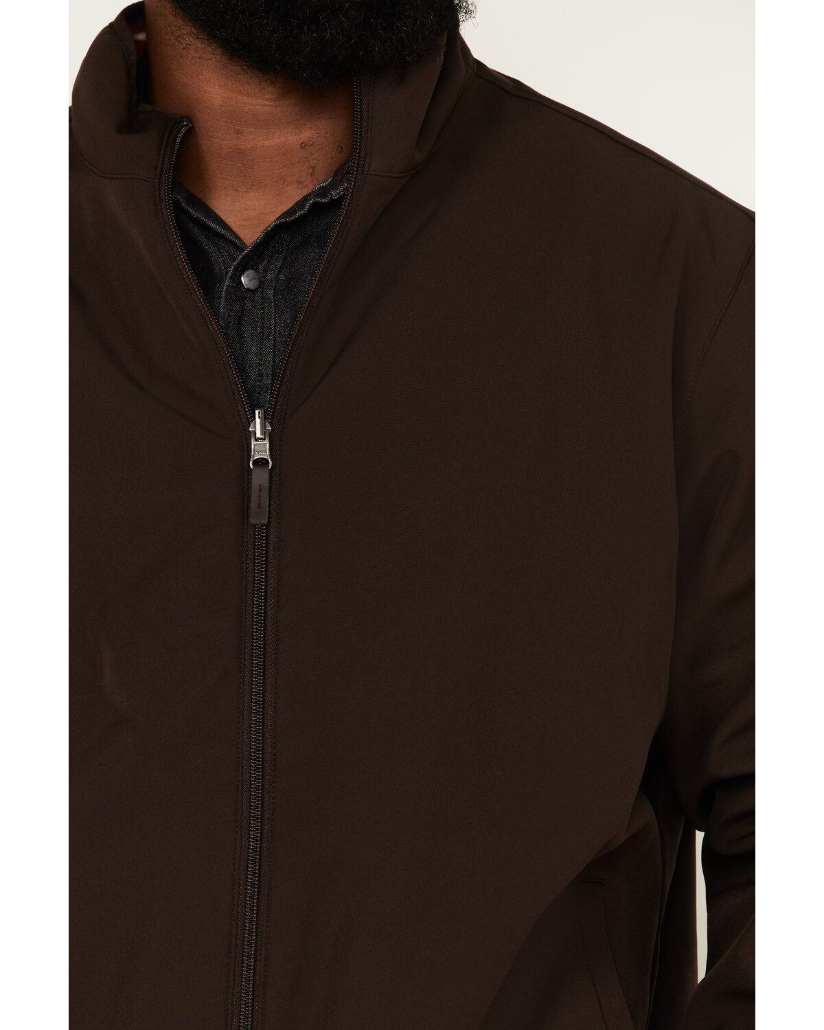 Image #3 - RANK 45&reg; Men's Morgan Reversible Softshell Jacket, Brown, hi-res