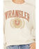 Image #3 - Wrangler Women's Modern Oversized Logo Crewneck Sweatshirt , White, hi-res