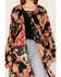 Image #2 - Band of the Free Women's High Hopes Patchwork Floral Print Long Sleeve Kimono, Multi, hi-res