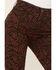 Image #2 - Shyanne Women's Paisley Print Super Flare Jeans, Chocolate, hi-res