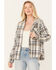 Image #1 - Cleo + Wolf Women's Lightweight Plaid Shirt , Wheat, hi-res