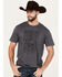 Image #1 - Moonshine Spirit&reg; Men's Drink Deep Short Sleeve Graphic T-Shirt, Charcoal, hi-res