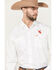 Image #3 - Rodeo Clothing Men's Boot Barn Exclusive Mexico Solid Long Sleeve Pearl Snap Western Shirt, White, hi-res