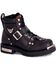 Image #1 - Harley Davidson Brake Buckle Motorcycle Boots - Round Toe, Black, hi-res